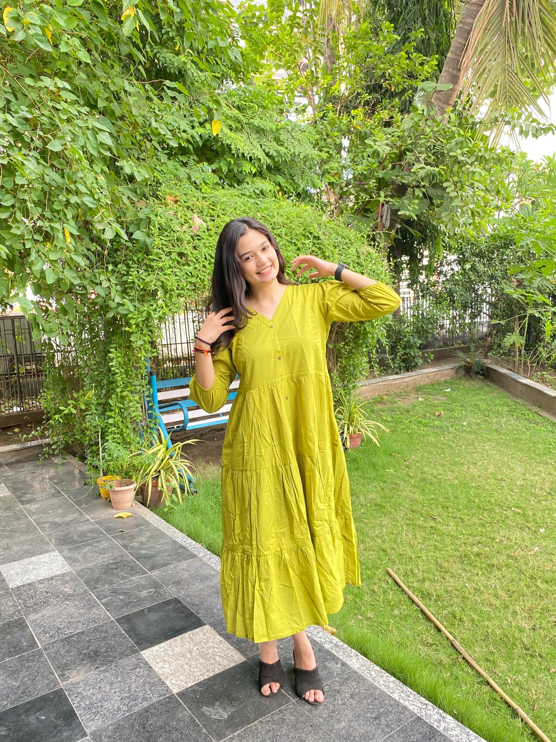 PURE MAL COTTON FLAIRED KURTIES FROCK