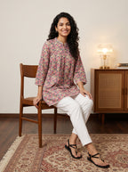Women's Floral Printed Cotton Top