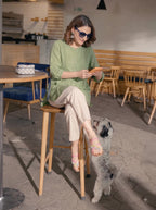 Sage Green Pintuck Cotton Tunic