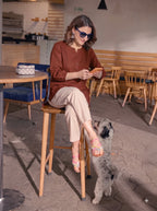 Rust Spice Pintuck Cotton Tunic