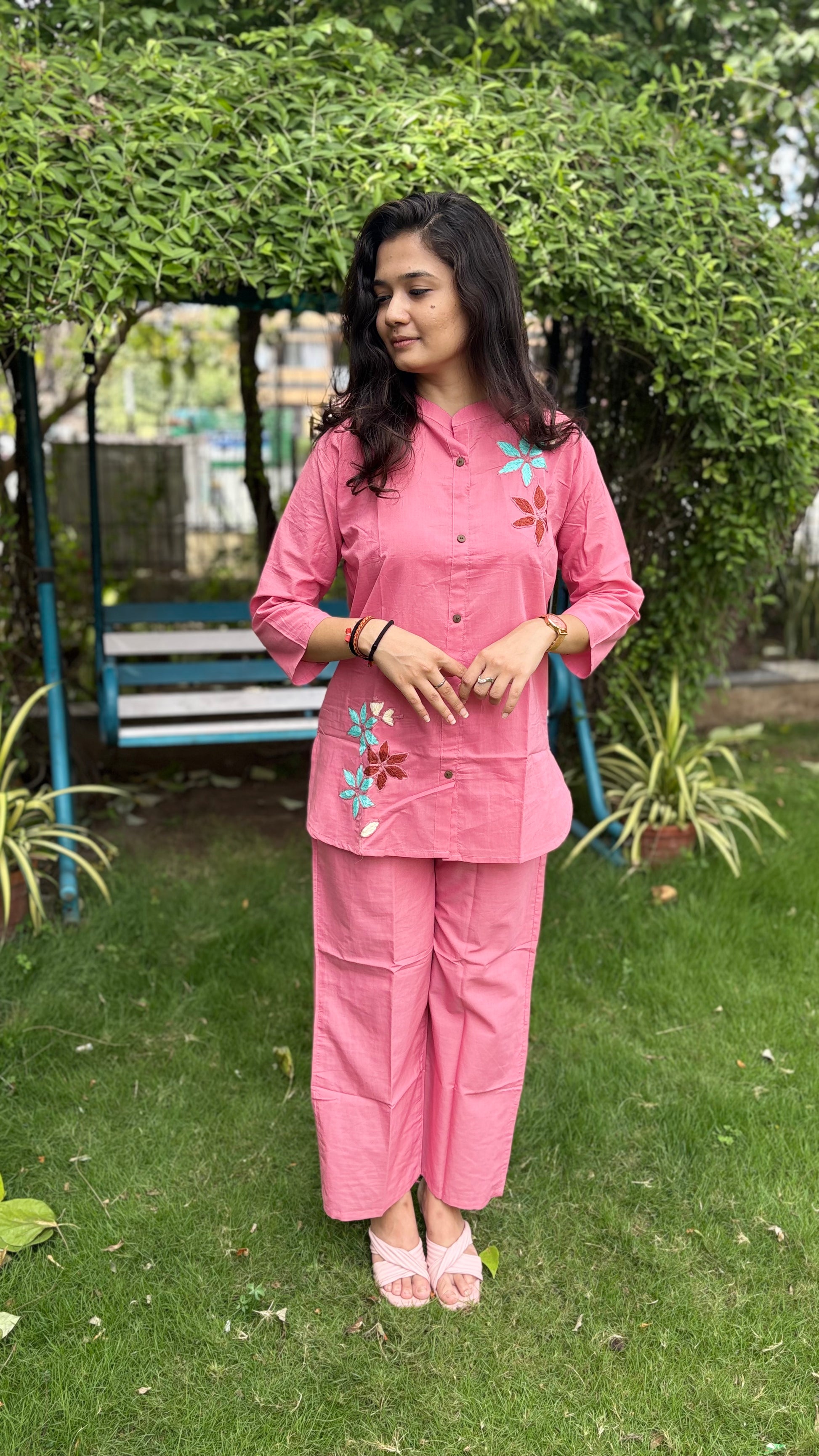 PINK SHADE PURE COTTON COORDS