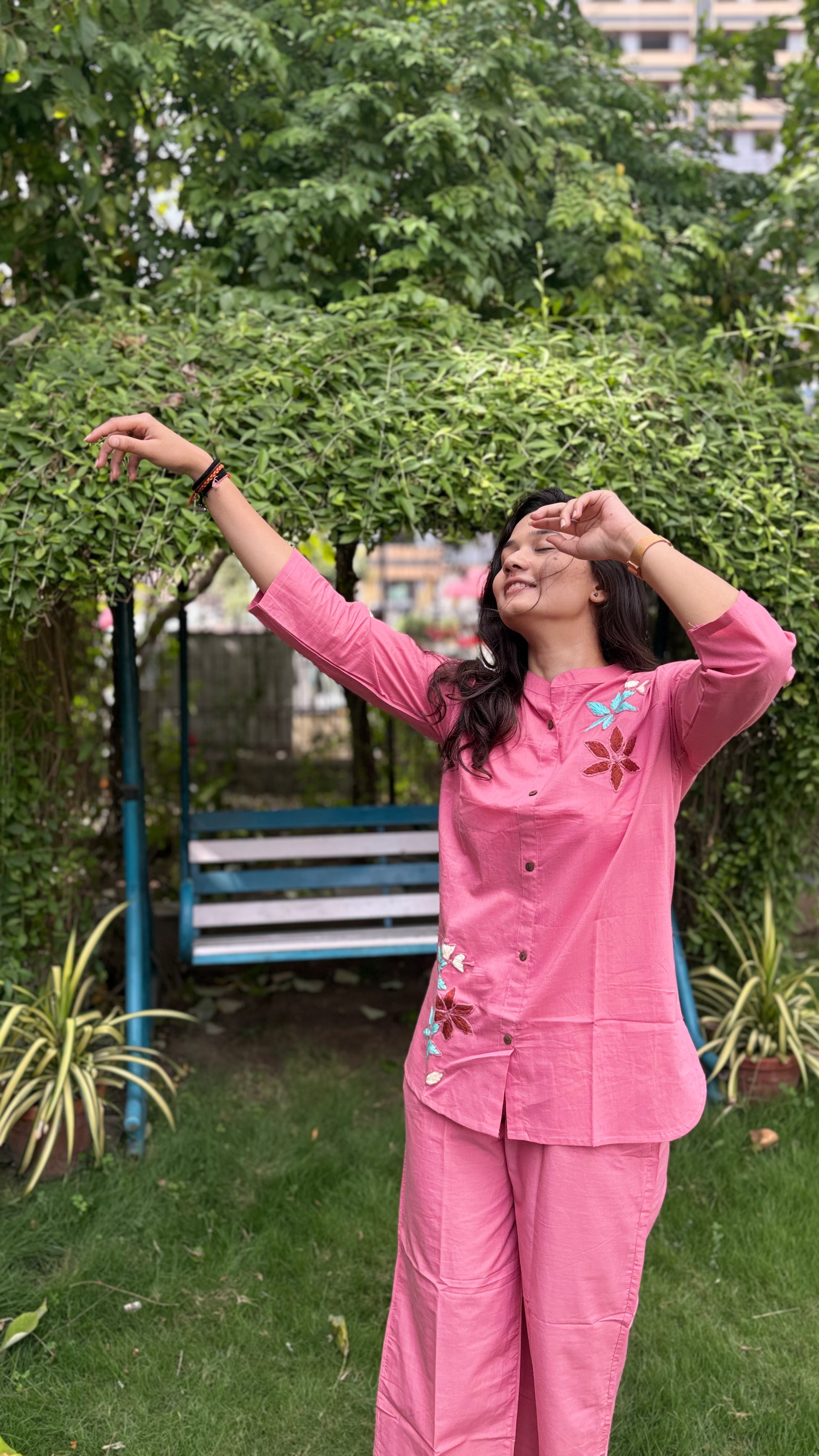 PINK SHADE PURE COTTON COORDS