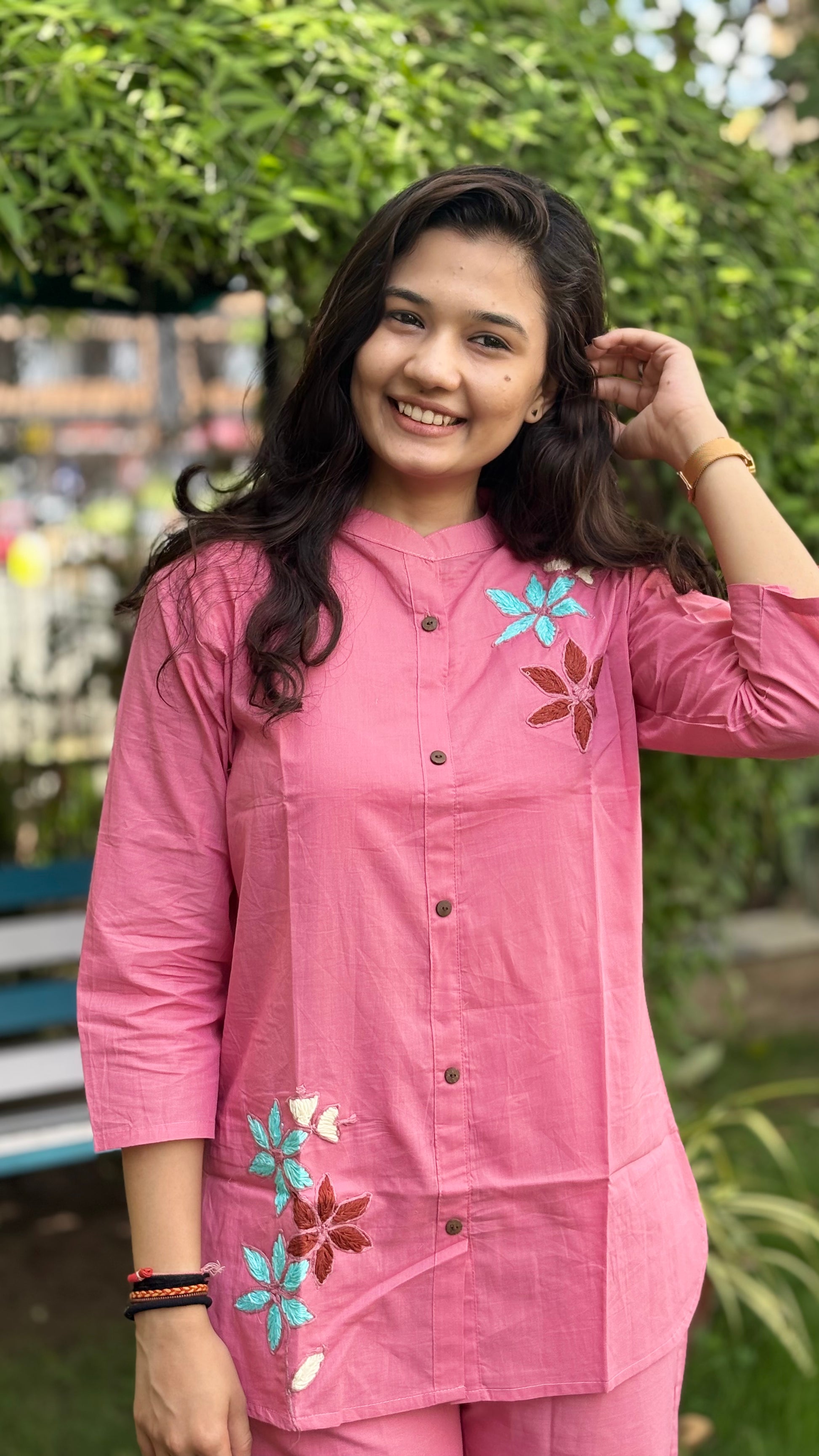PINK SHADE PURE COTTON COORDS
