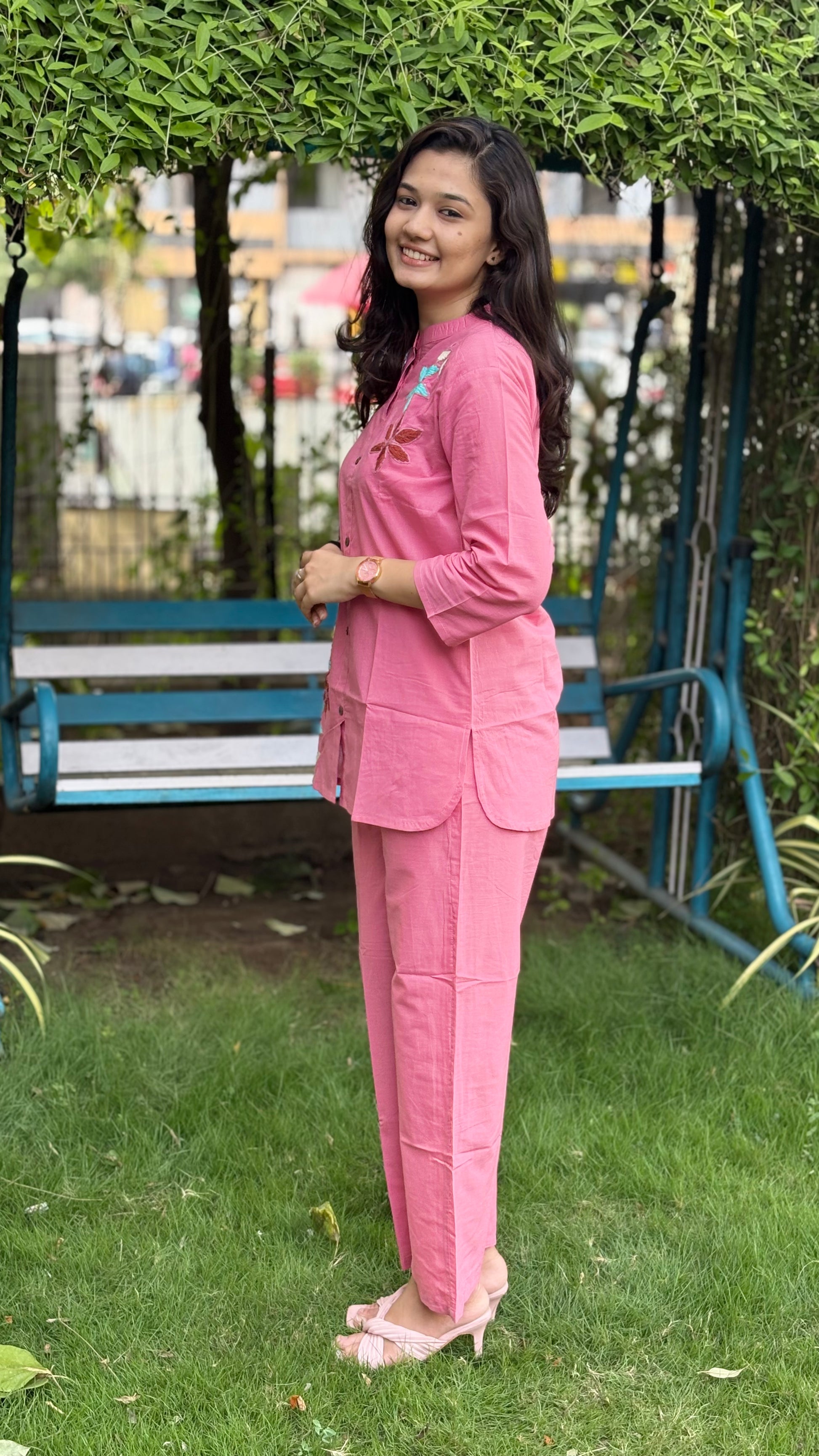 PINK SHADE PURE COTTON COORDS