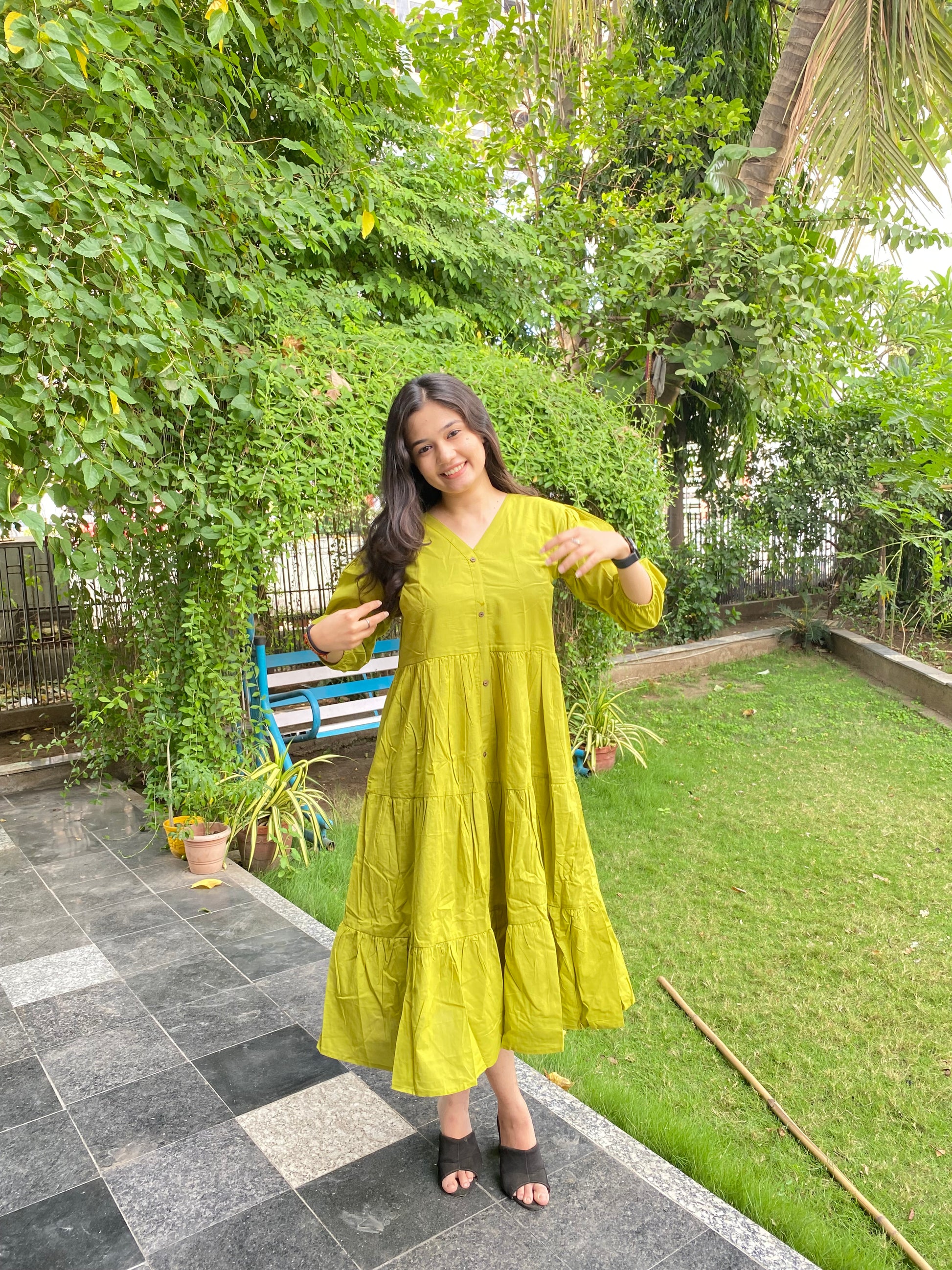 PURE MAL COTTON FLAIRED KURTIES FROCK