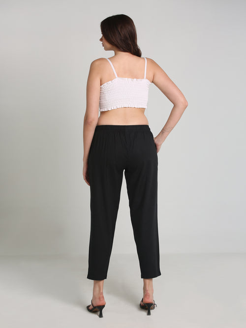 Black Pure Cotton pants