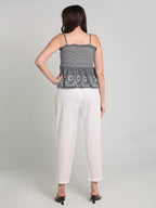 Women White Cotton Pant